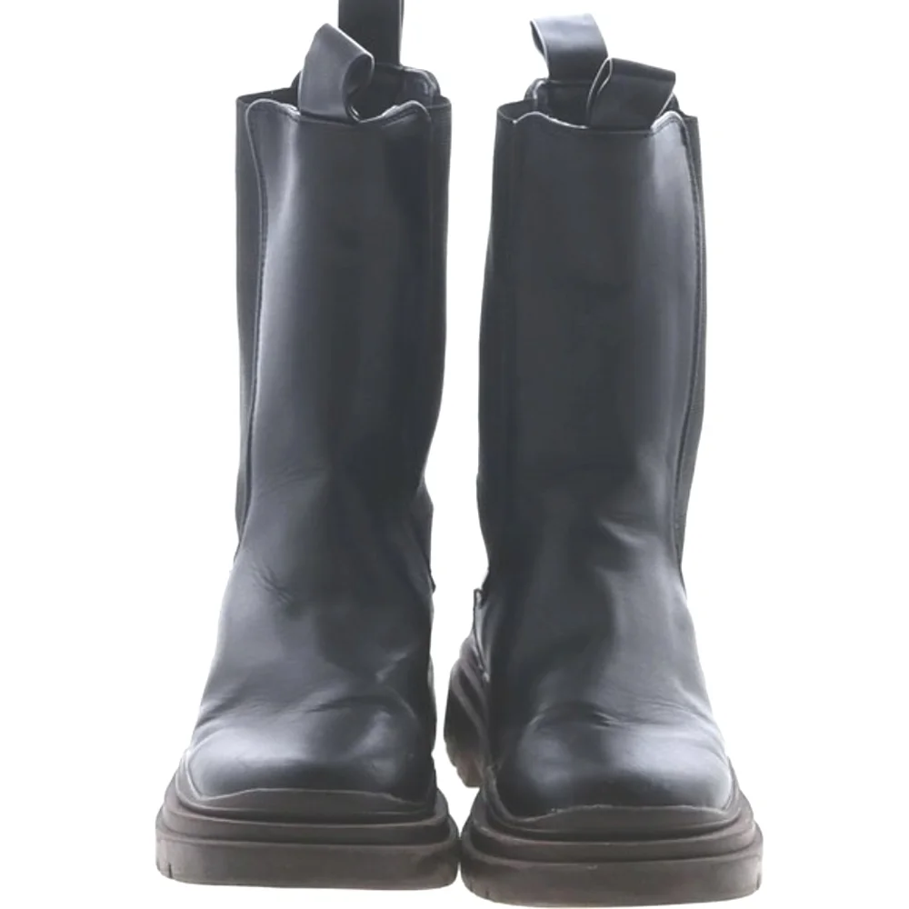 Dolls Kill Public Desire CHERRY BLACK CHUNKY SOLE CHELSEA ANKLE BOOTS 6